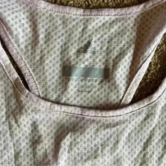 Adidas Tank Top Womens large Running Climalite Relaxed Fit purple Workout Gym - Picture 2 of 4